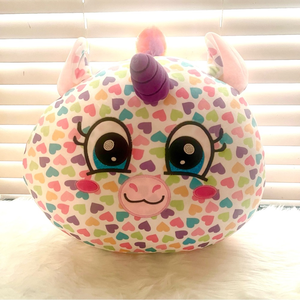 Kipp Brothers Unicorn Fluffie Stuffie Pillow Plushie 16”